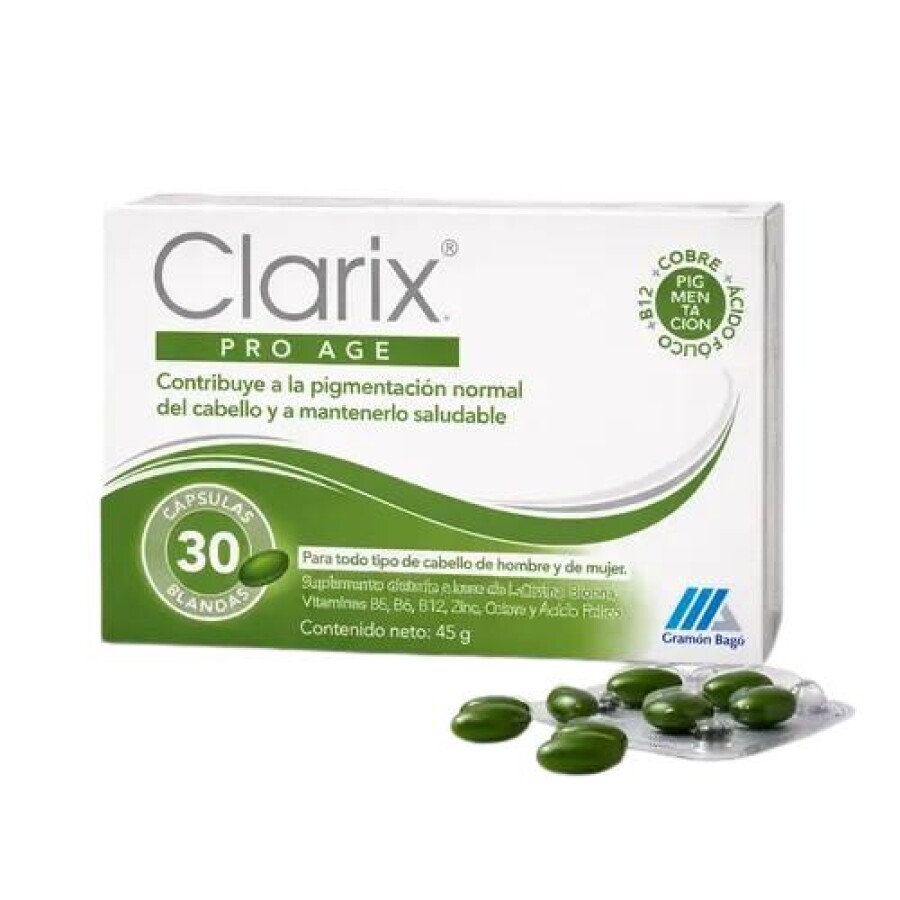 Clarix Pro Age 30 Cápsulas Blandas - Gramón Bagó Clarix Pro Age 30 Cápsulas Blandas - Gramón Bagó