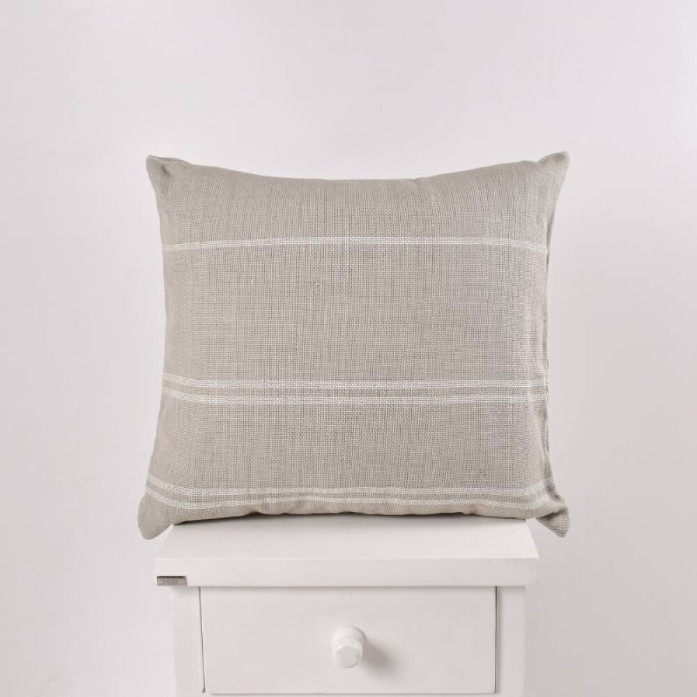 Almohadón Artesanal Tajy 50x50 cm - Pilar Beige/Crudo