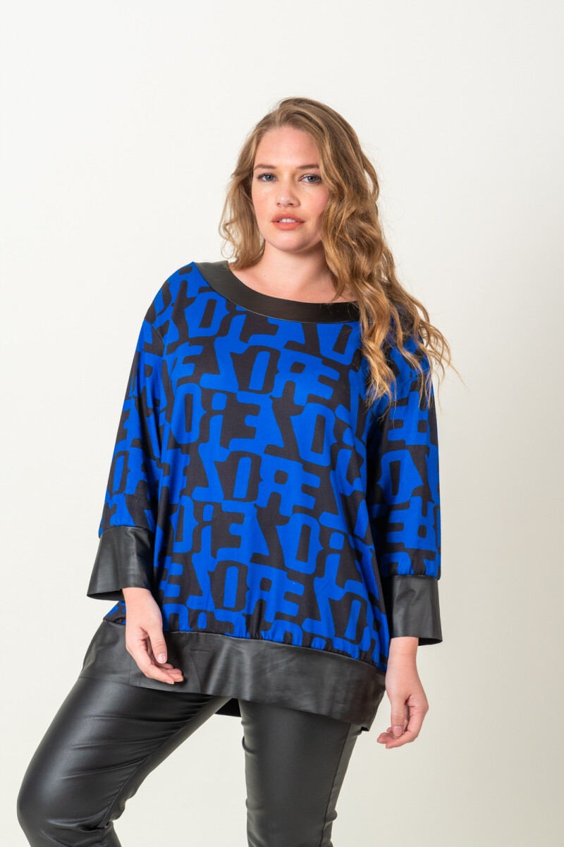 REMERA GIADA - Azul francia 