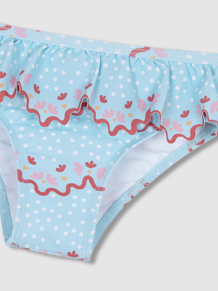 Culetin Estampado Ondas Azul Talco