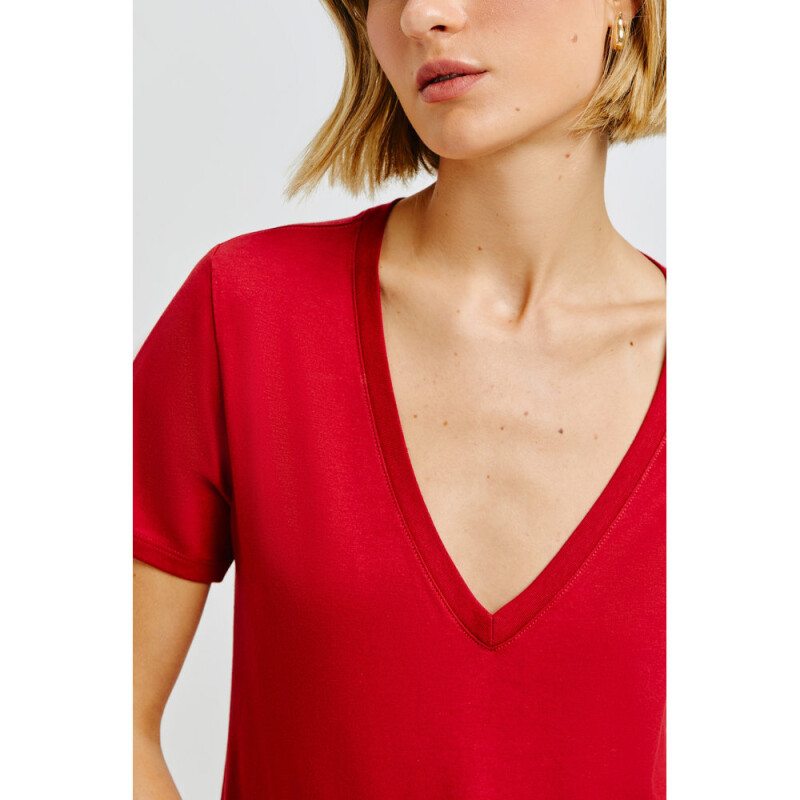 BLUSA MM FEM ROJO OSCURO