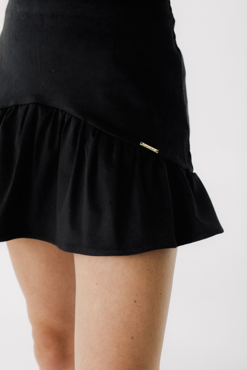 FALDA ULA CORDEROY Negro