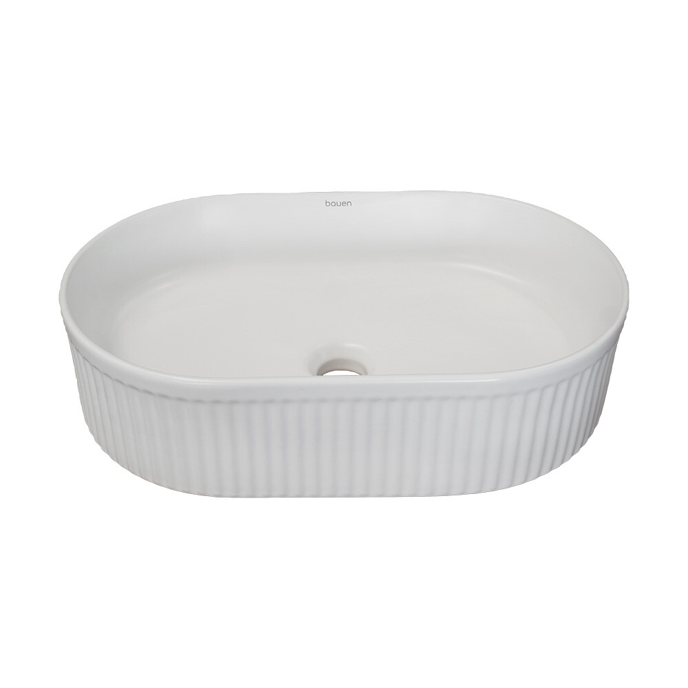 BACHA BAUEN DE APOYO OVAL COLOR BLANCO MATE Bacha Bauen De Apoyo Oval Color Blanco Mate