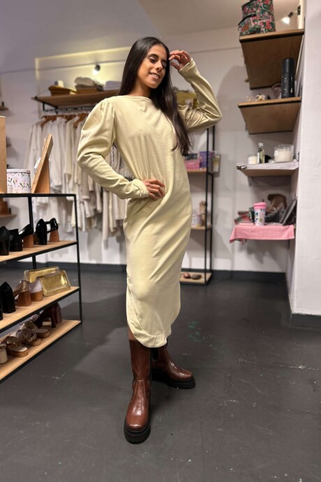 Vestido Beis Beige
