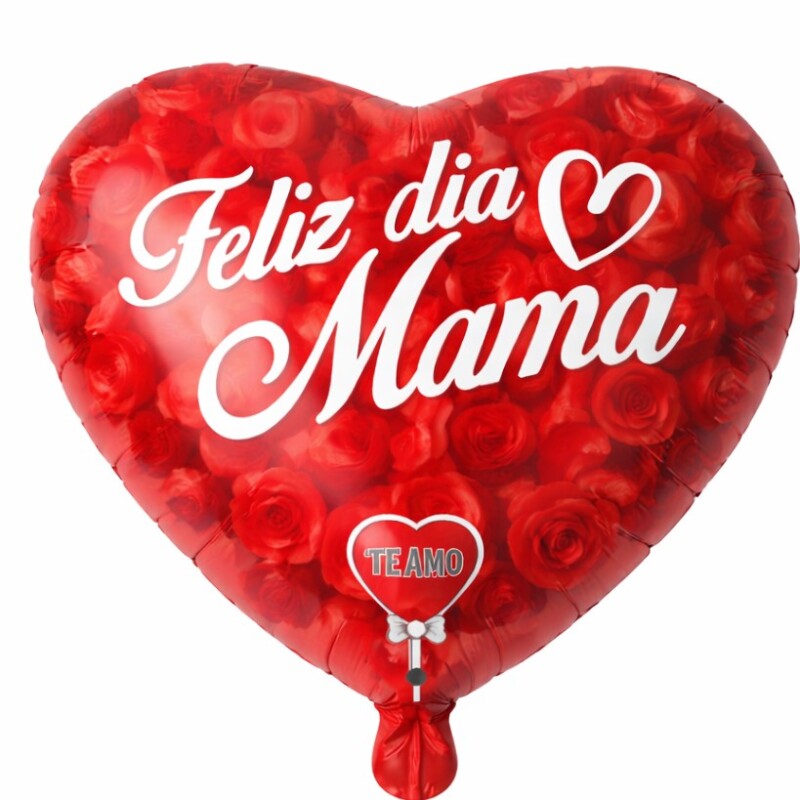 Globo Corazón Feliz Dia Mamá Globo Corazón Feliz Dia Mamá