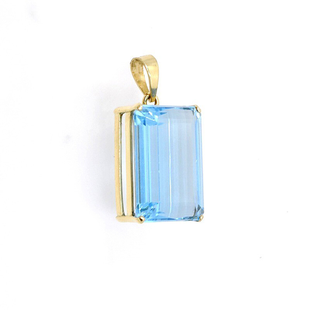 Colgante En Oro 18K Con Topacio 