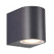 ARTEFACTO PARMA DECORATIVO PARA ADOSAR EN PARED UNIDIRECCIONAL PEQUEÑO Luminaria de Pared Parma Unidireccional Negra
