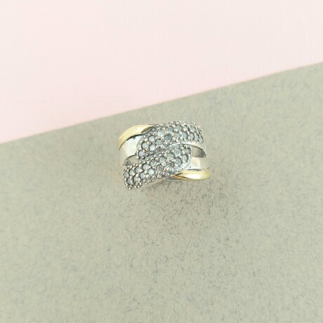 Anillo de plata 925 y double de oro 18 ktes. Modelo, LILIT. Anillo de plata 925 y double de oro 18 ktes. Modelo, LILIT.