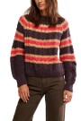 FRANKIE CABLE STRIPED PUL Marron