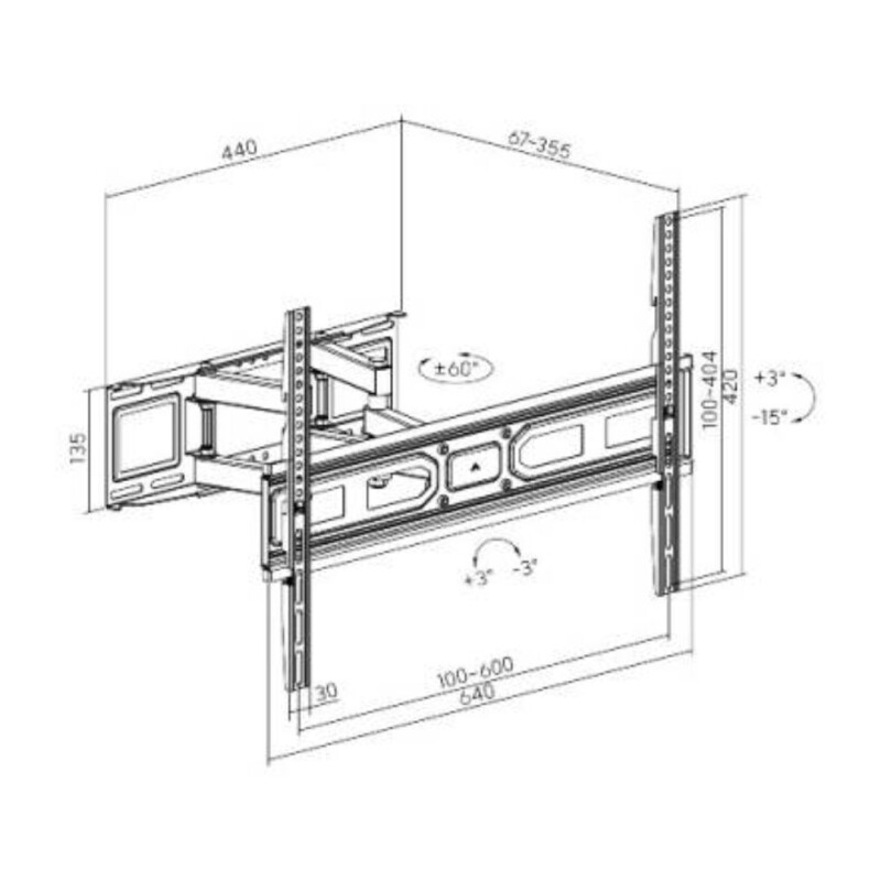 Soporte para TV movil hasta 80'' / 40kg Soporte para TV movil hasta 80'' / 40kg