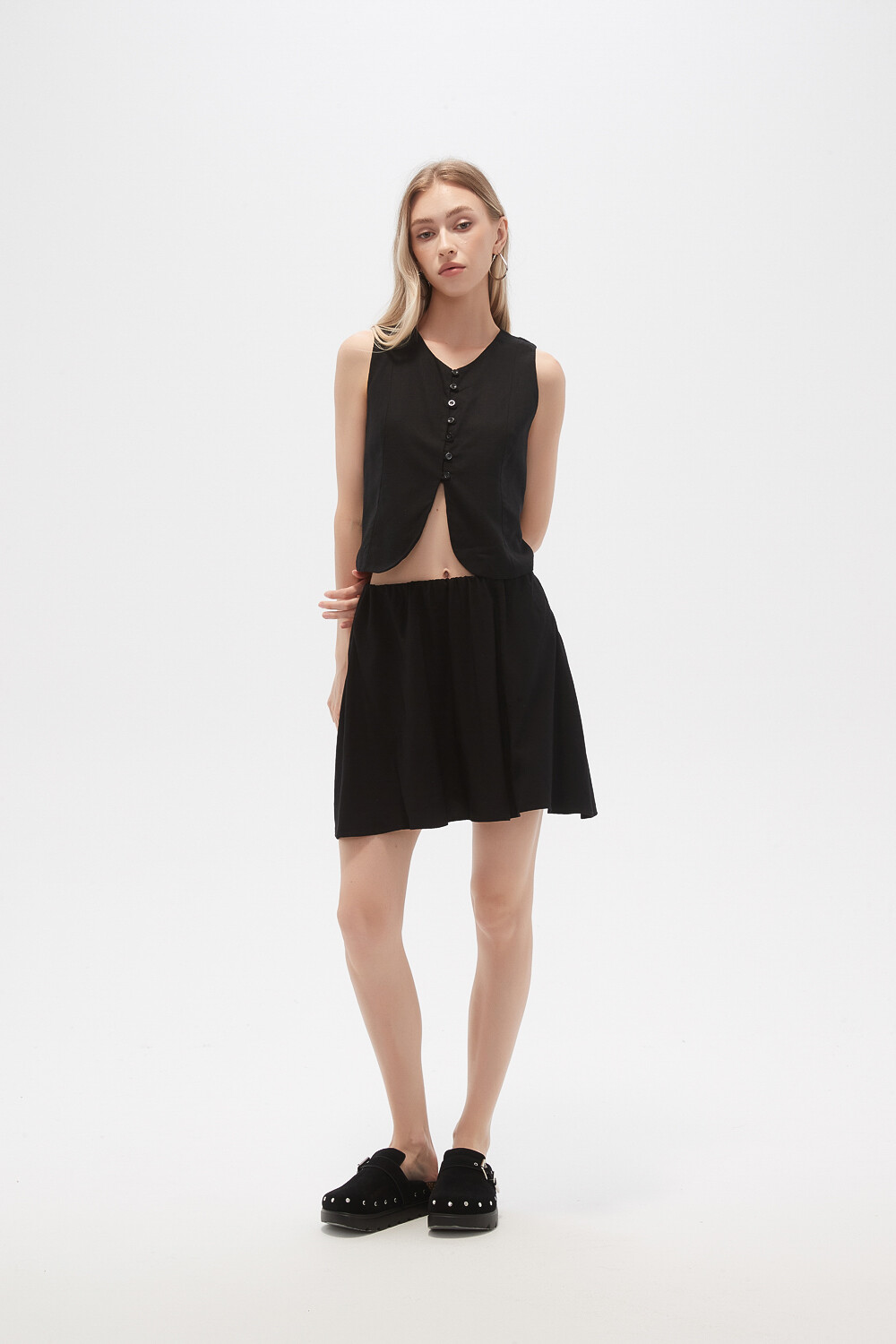 Falda Kubit Negro