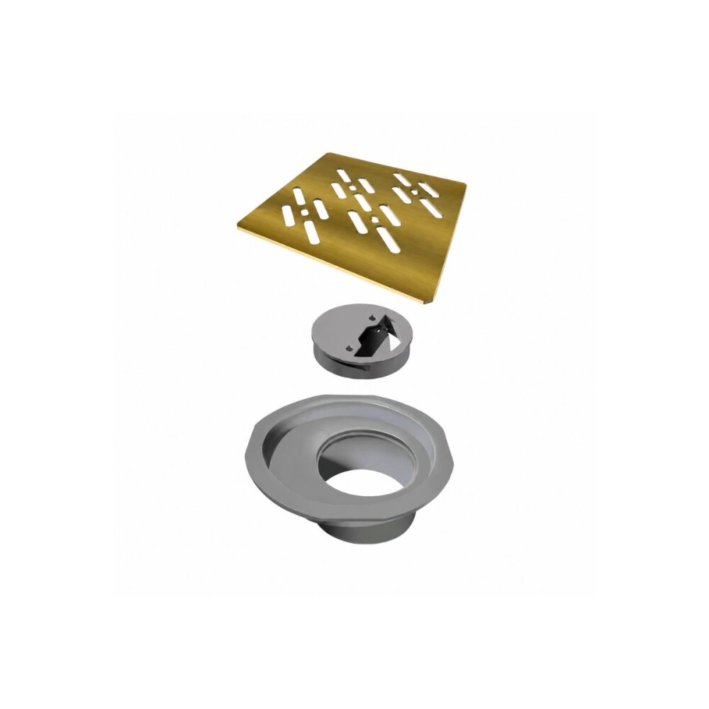 ELLEVE Receptaculo cuadrado 100mm dorado Elleve Receptaculo Cuadrado 100mm Dorado