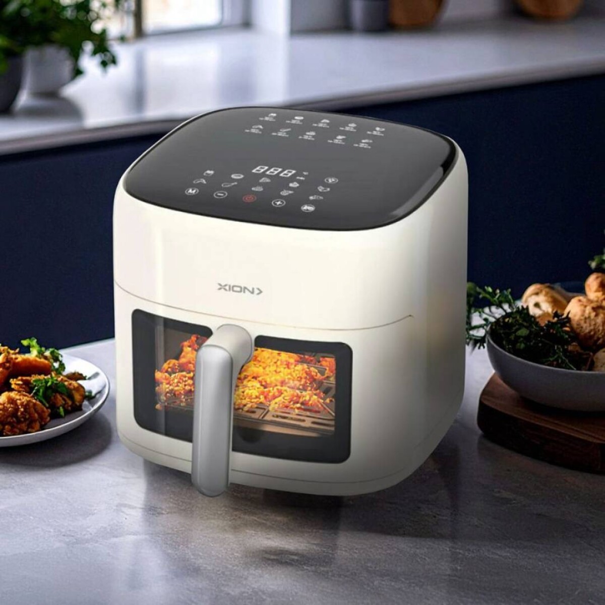 Freidora Sin Aceite XION Premium 6,8 Lts - Blaco 