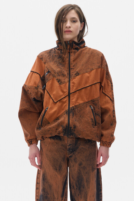 Campera Olímpica Denim Washed Rust