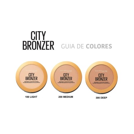 Polvo Bronceante y de Contorno Maybelline City Bronzer 200 MEDIUM