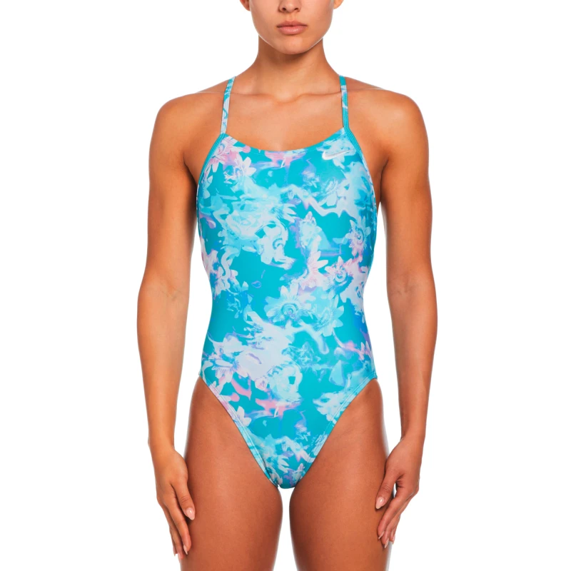 Traje De Baño Lace Up Tie Back One Piece de Mujer Multicolor