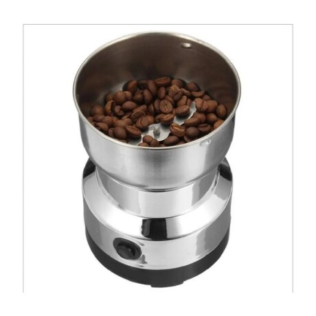 Molinillo Eléctrico de Café y Granos c/Bowl Acero Inox 100Gr Plateado