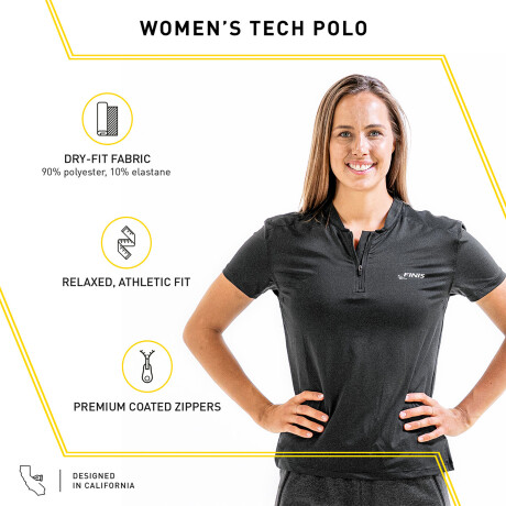 Remera Deportiva Mujer Finis Tech Polo Xs 001