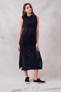 Vestido Lurex Negro