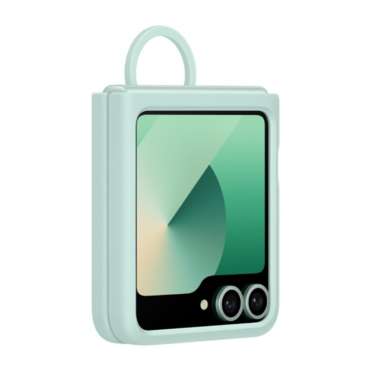Funda Samsung Silicone Case con Anillo Original para Galaxy Z Flip6 EF-PF741 Green