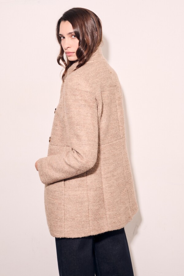 Tapado Boucle Lana Beige Melange