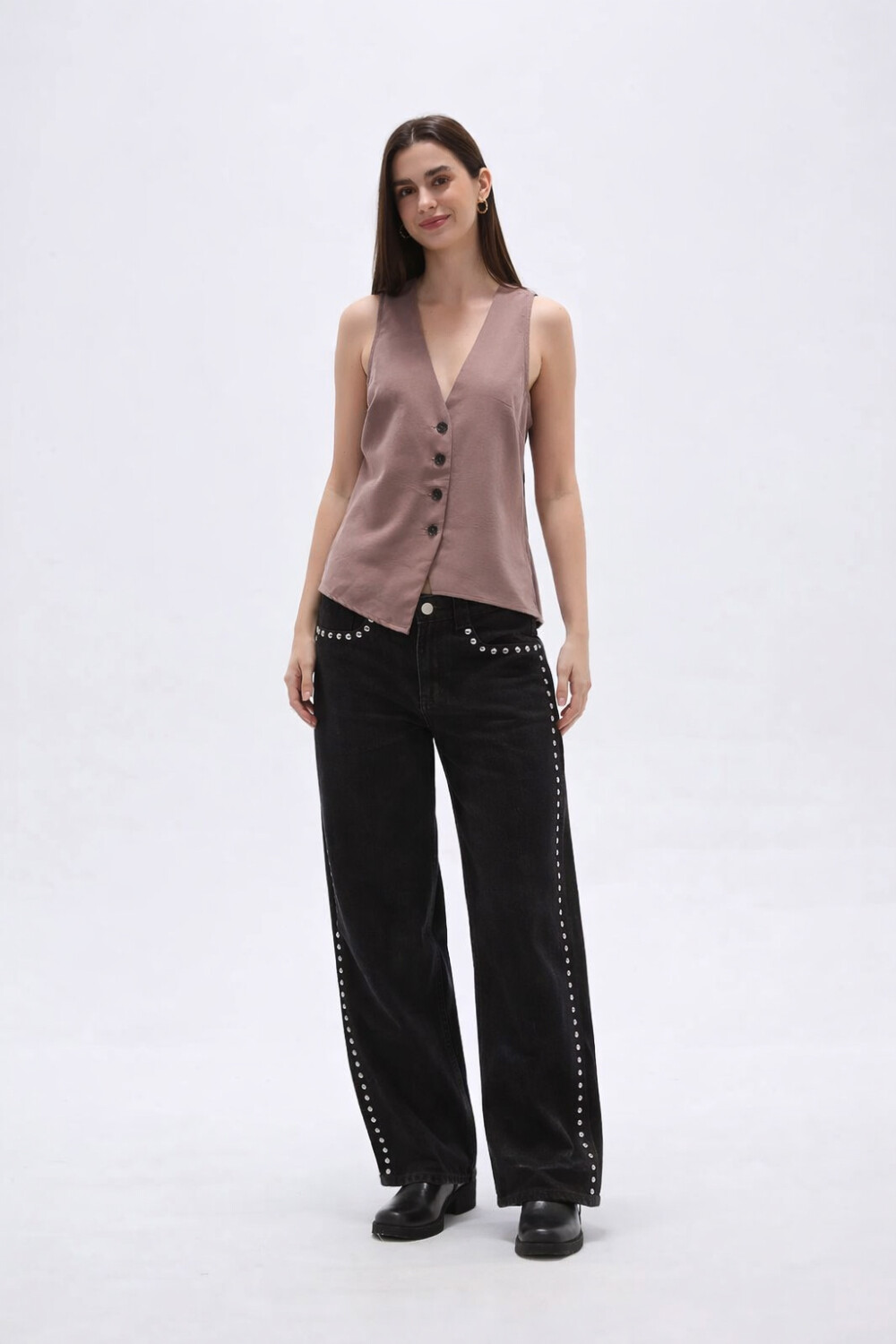 Chaleco Arum Taupe / Mink / Vison