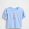 IE FRCH BF SS LOGO T WIND BLUE
