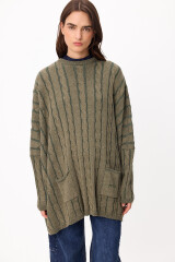 Sweater Oceano Verde Claro/Oscuro