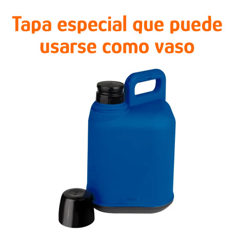 Bidón Térmico 5L Frio/Calor Tapa Manija Reforzada Portátil Azul