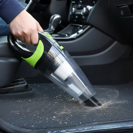 Aspiradora portátil inalámbrica recargable NEGRO