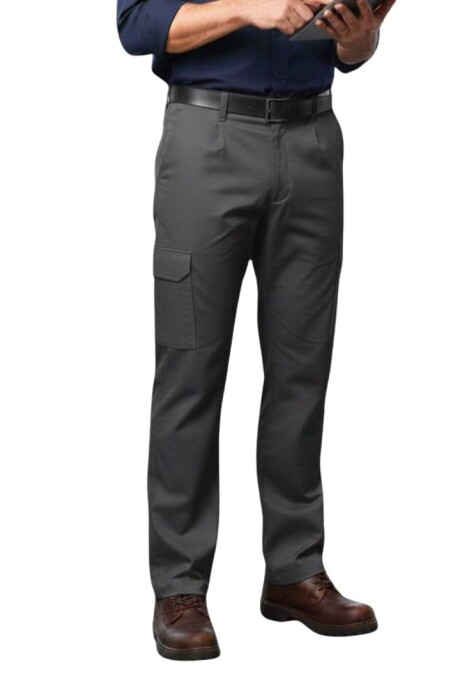 Pantalón brin cargo Gris carbón