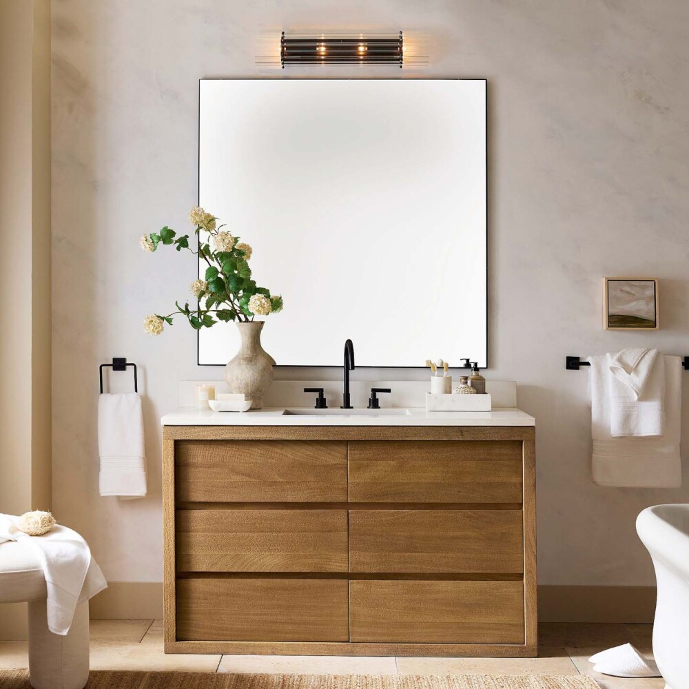 ESPEJO RECTANGULAR ALUMINIO NEGRO SFA-10