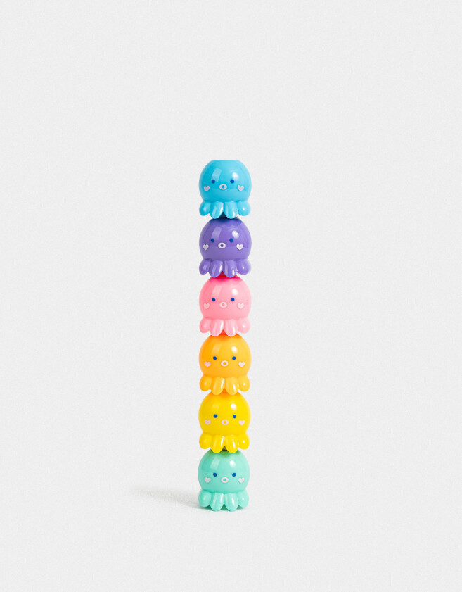 Resaltadores Resaltadores Con Forma De Pulpo - Combinacion Multicolor