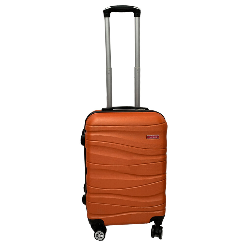 Valija Rigida Carry On Con Mango Telescopico Naranja