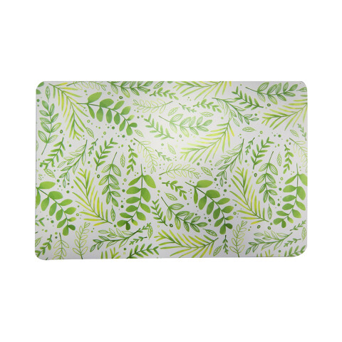 Individual Rectangular Hojas Verde 47 x 27 cm U