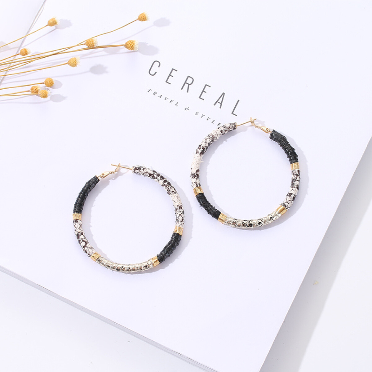 Pendientes De Aro Pu Con Textura 