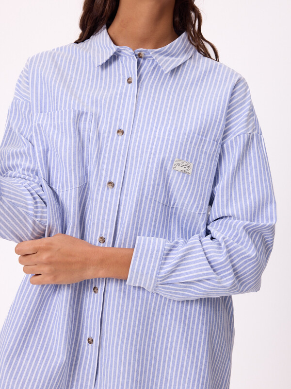 CAMISA CALIBRI RUSTY Celeste