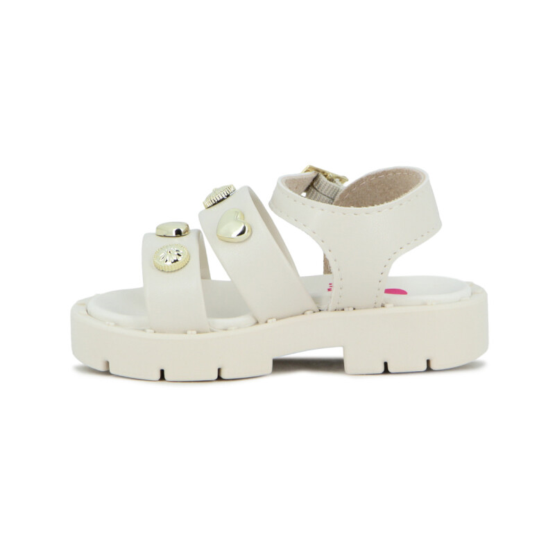 Molekinha Sandalia Infantil Napa Turim Blanco