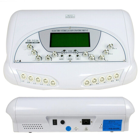 Electroestimulador Ondas Rusas 20 Electrodos Profesional Rey Blanco