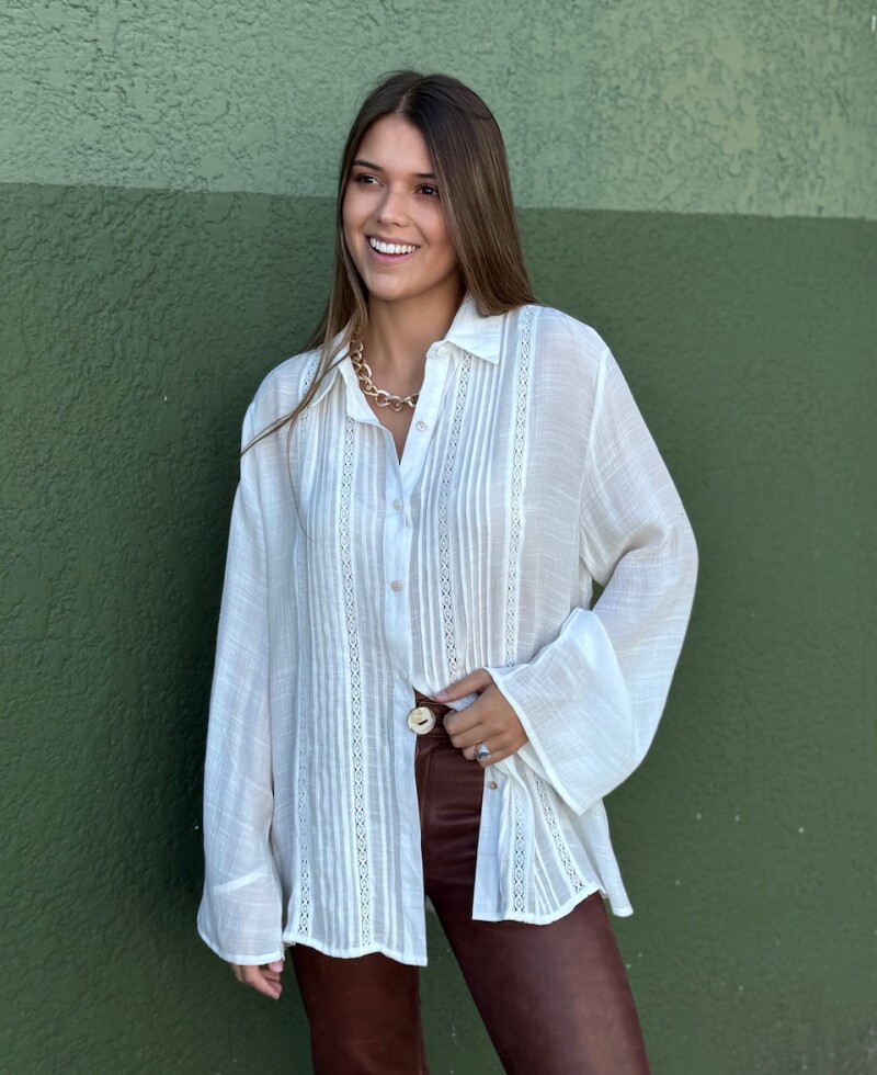 Camisa Zaira (PRE VENTA) blanco