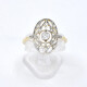 Anillo Antiguo En Oro 18K, Brillantes Y Diamantes Anillo Antiguo En Oro 18K, Brillantes Y Diamantes