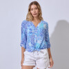 Blusa Gasa Print AZUL/MULTI