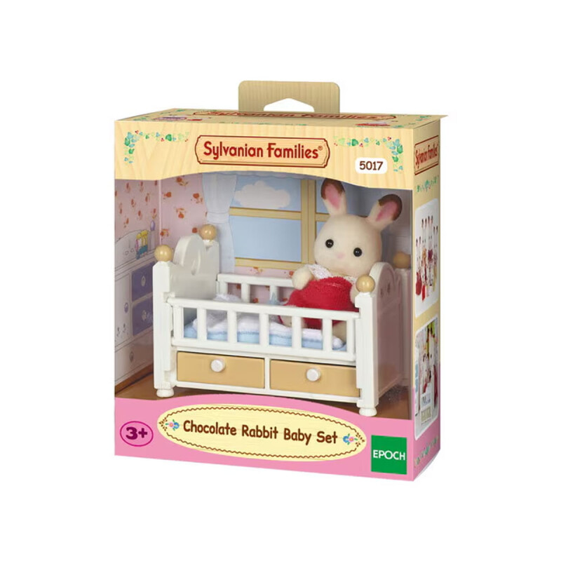 Bebé conejito Chocolate con cuna Sylvanian Families Bebé conejito Chocolate con cuna Sylvanian Families