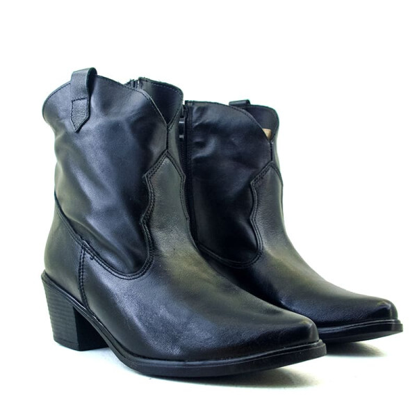 Botas Country Western Taco Bajo de Mujer - C2011 Negro