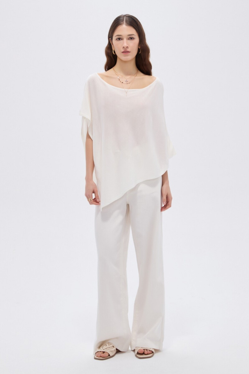 Poncho Frial - Marfil / Off White 