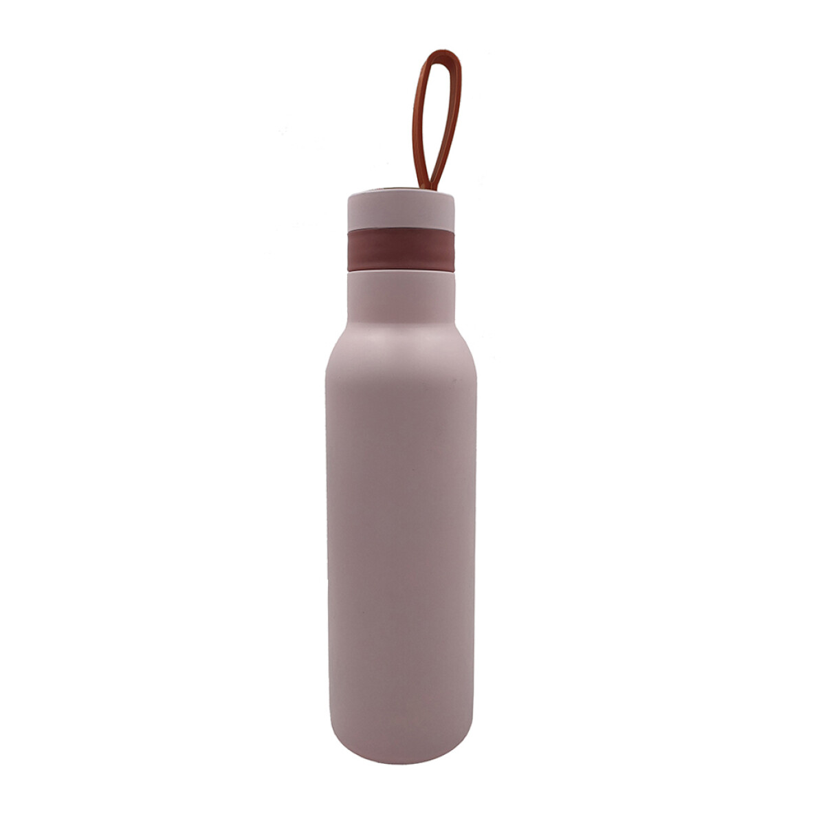 BOTELLA A.INOXIDABLE 700ML ROSA C/SILICONA 