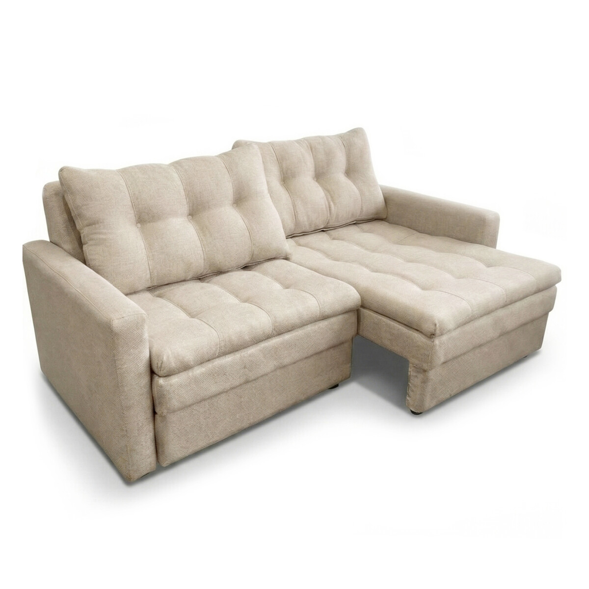 Sillón Cama Nayla 3 Cueros - Extensible - Beige 