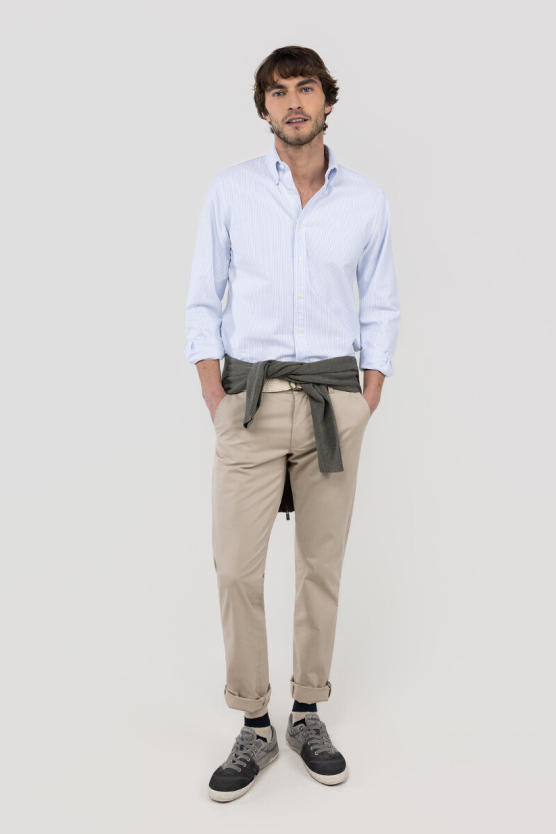Camisa Oxford Yale Celeste