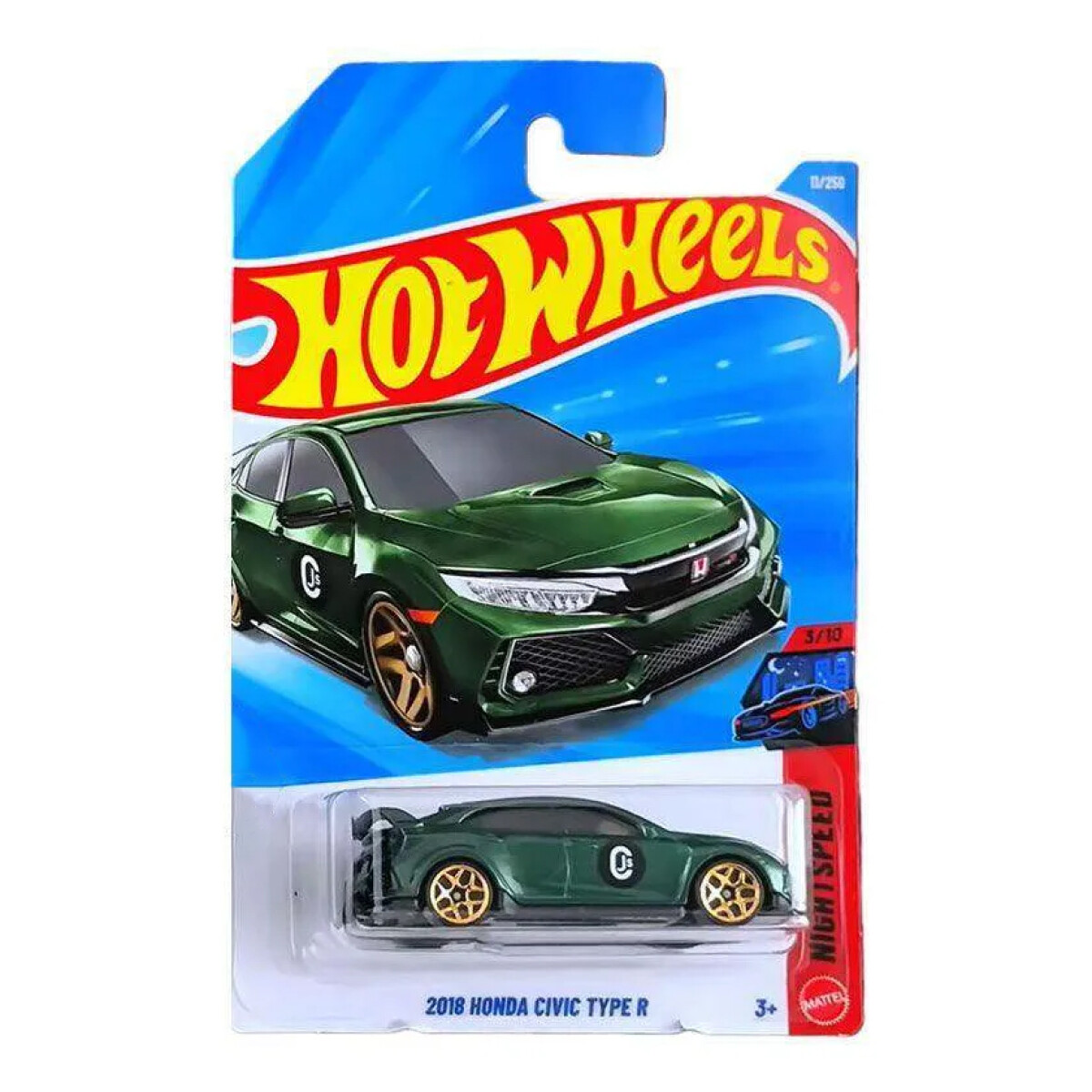 Auto Hot Wheels - 2018 Honda Civic Type R 
