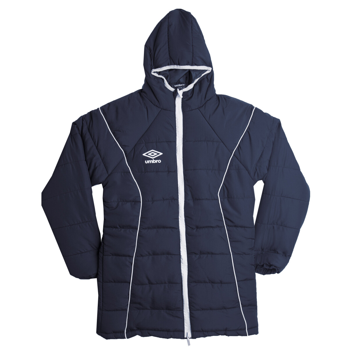 Parka Infantil Umbro Pro Jrs - Azul Marino - Blanco 